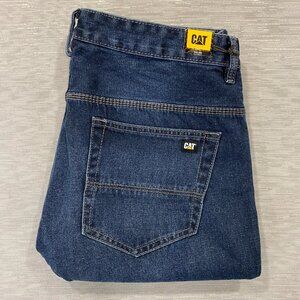 CAT Caterpillar Rigid Work Jeans Mens 38 x 30 Tough 100% Cotton Denim Pants